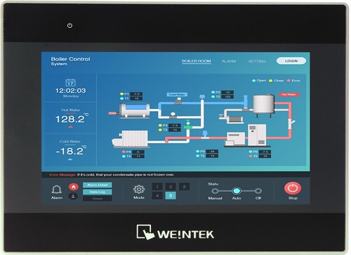 WEINVIEW मानव-मशीन इंटरफ़ेस c3075XH2 रंग 16.7M