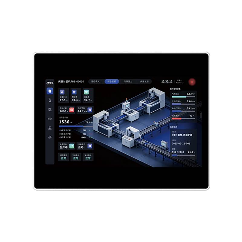 CNC मशीनरी के लिए Flexem FPAD512X औद्योगिक टच स्क्रीन HMI डिस्प्ले, व्यापक व्यूइंग एंगल विजुअल्स के साथ