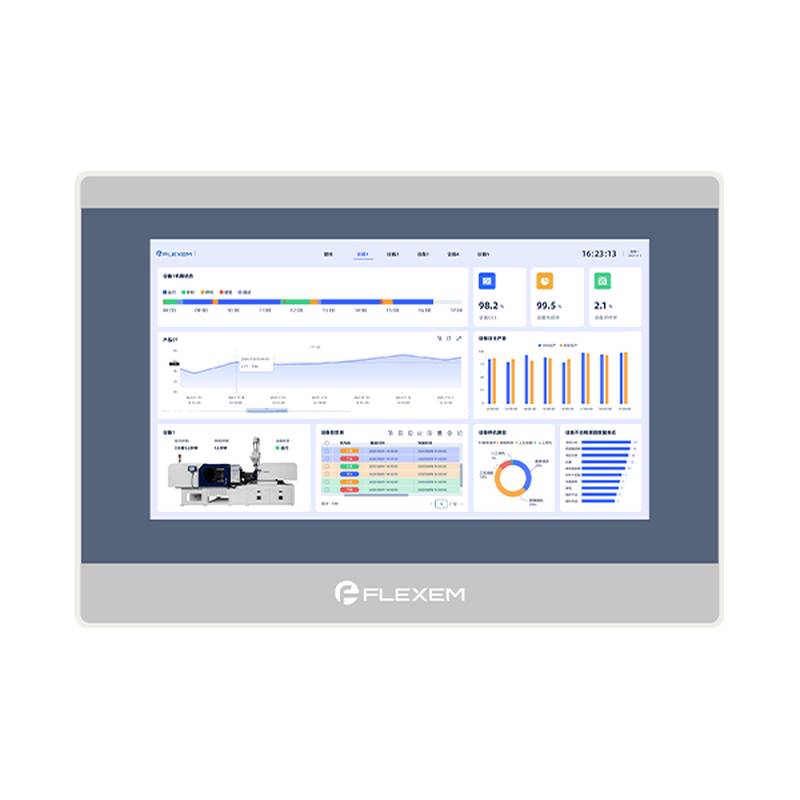 स्वचालित असेंबली लाइनों के लिए Flexem FE6370WE टच स्क्रीन HMI इंटरफ़ेस, अंतर्निहित संचार प्रोटोकॉल के साथ