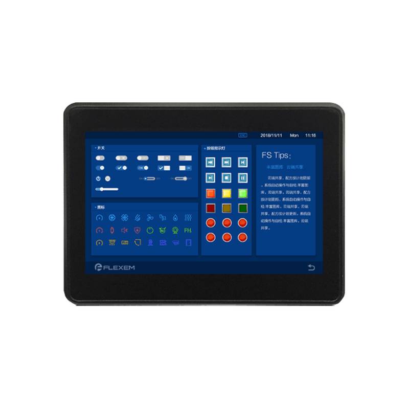 Flexem F010 टच पैनल HMI मॉनिटर, जल उपचार स्वचालन के लिए सहज ग्राफिक डिस्प्ले के साथ